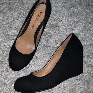 Suede Wedges
